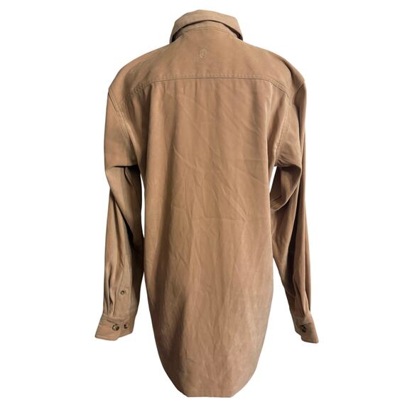 CHRISTINE ALEXANDER Tan Button Down Bling Crystal Western Top | SMALL - Picture 3 of 8